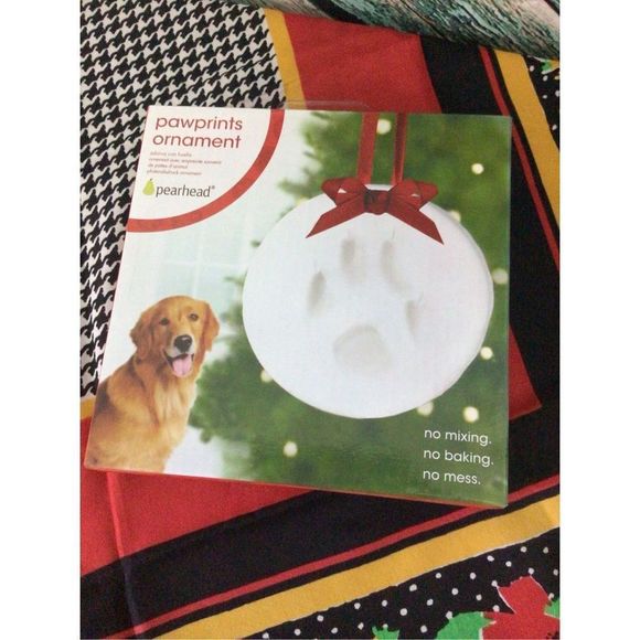 Paw Prints Ornament Kit Keepsake Pet Paw Print NO MIXING, BAKING, Or Mess!! NIB - Picture 2 of 10
